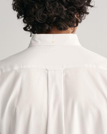  GANT Erkek Beyaz Regular Fit Düğmeli Yaka Oxford Gömlek