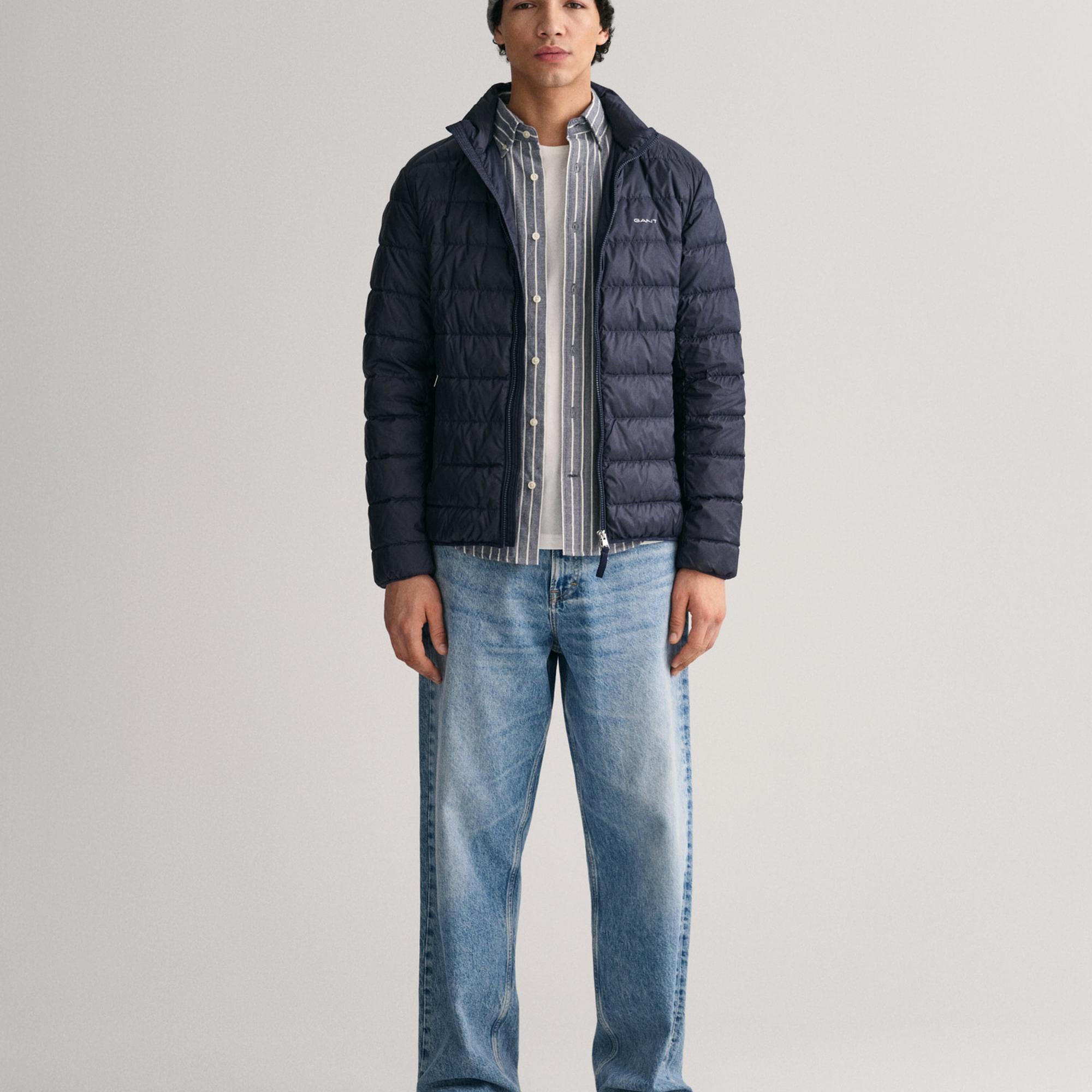 GANT Erkek Lacivert Dik Yaka Mont