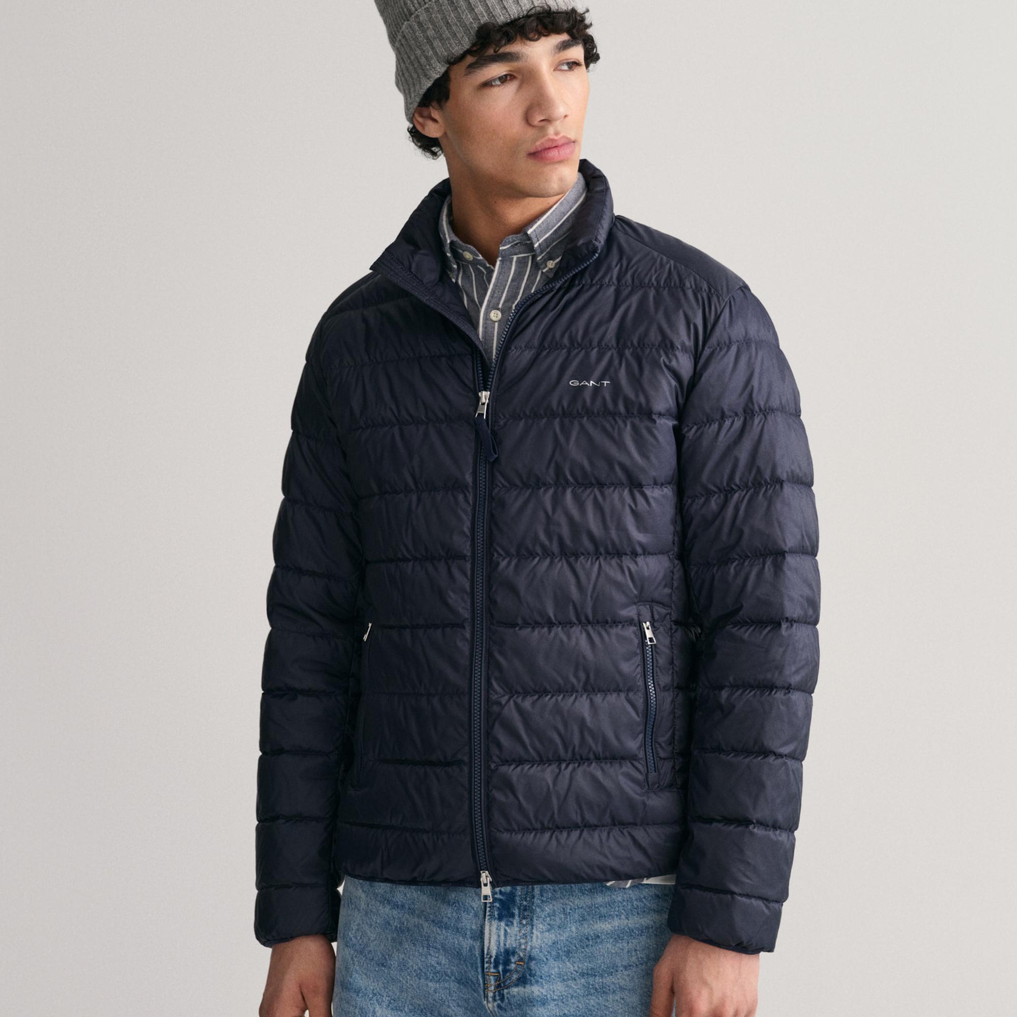 GANT Erkek Lacivert Dik Yaka Mont