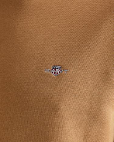  GANT Erkek Kahverengi Regular Fit Bisiklet Yaka Sweatshirt