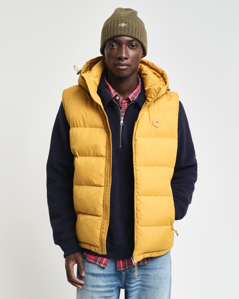  GANT Erkek Sarı Kapüşonlu Yelek