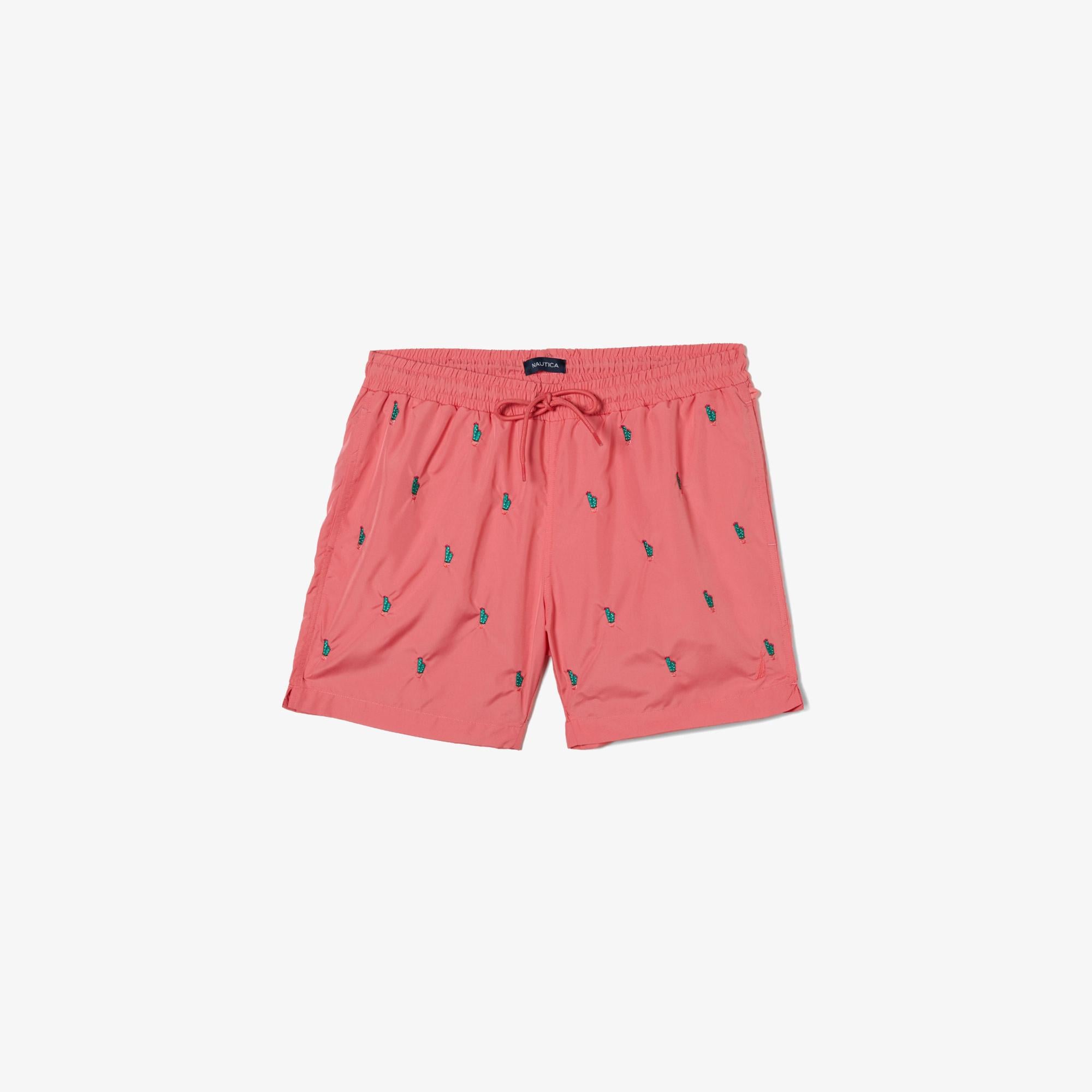 Nautica Erkek Pembe Desenli Deniz Şortu