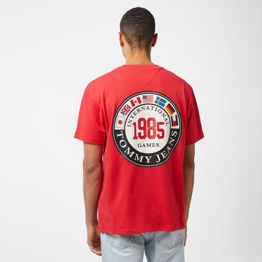  Tommy Jeans Archive Games Erkek Kırmızı T-Shirt