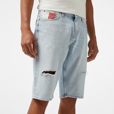  Tommy Jeans Ryan Archive Erkek Mavi Şort