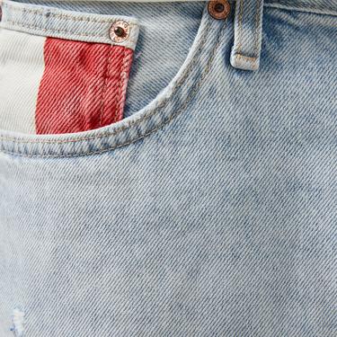  Tommy Jeans Ryan Archive Erkek Mavi Şort