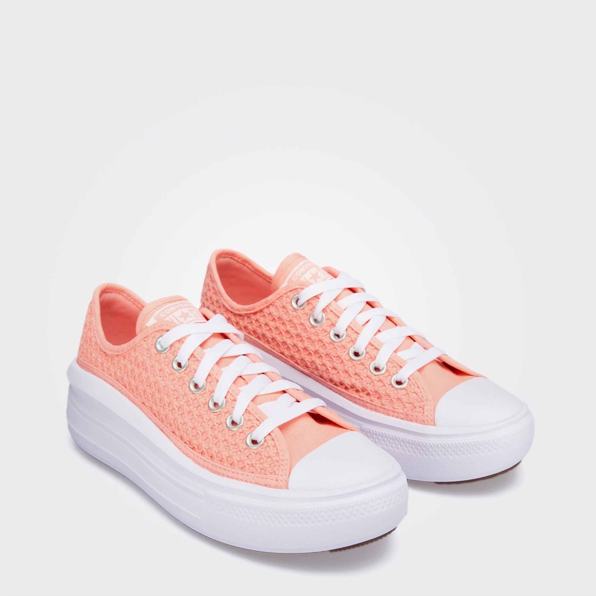 Converse Chuck Taylor All Star Move Genç Pembe Platform Sneaker