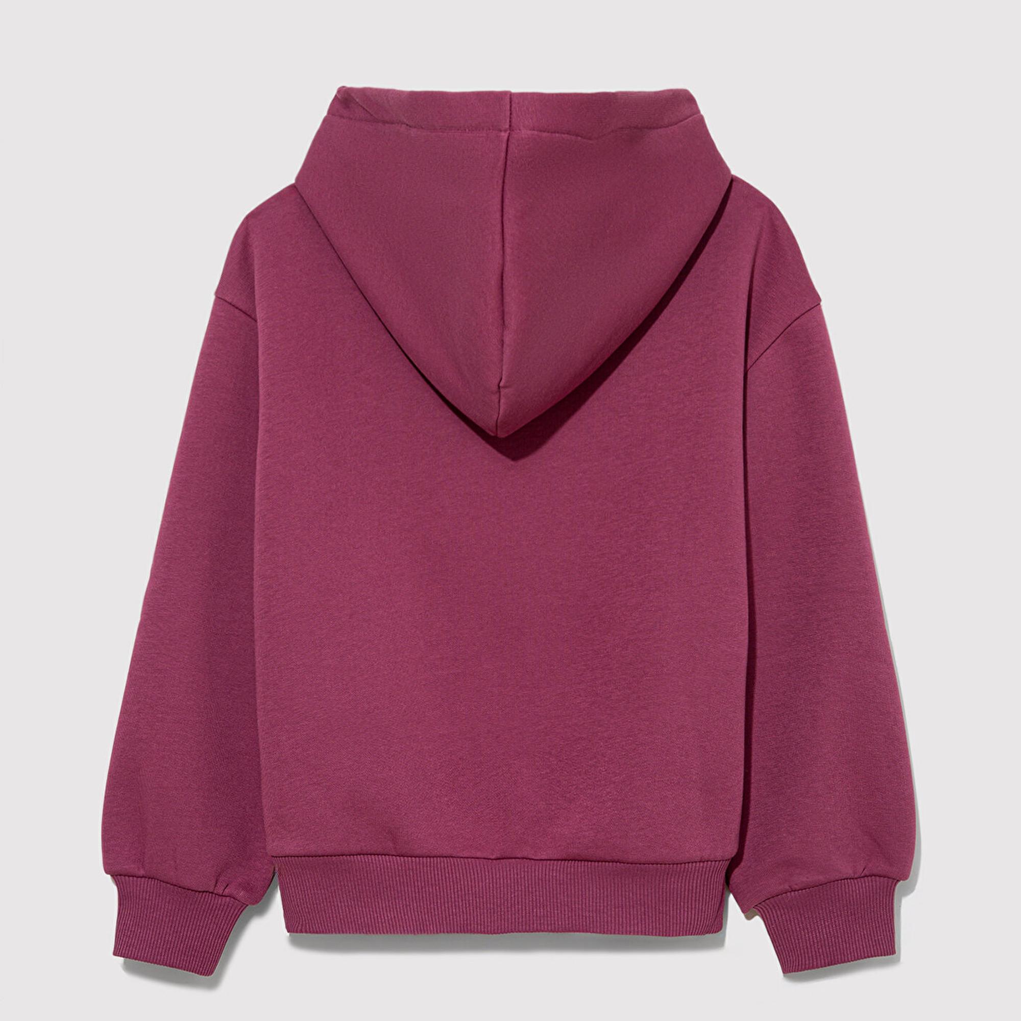 Mavi Mavi Logo Baskılı Kapüşonlu Mor Sweatshirt 7610035-70651