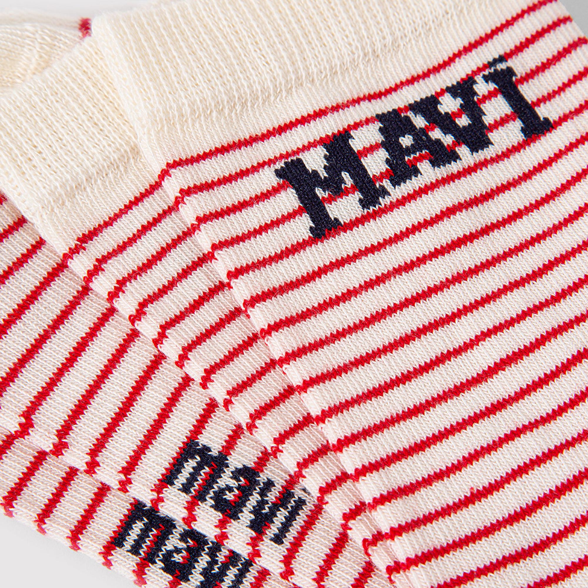 Mavi Mavi Logo Detaylı Çizgili Soket Çorap 1912754-84494