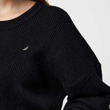  Nautica Kadın Siyah Regular Fit Triko