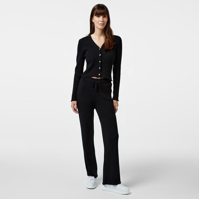  Nautica Kadın Siyah Regular Fit Pantolon