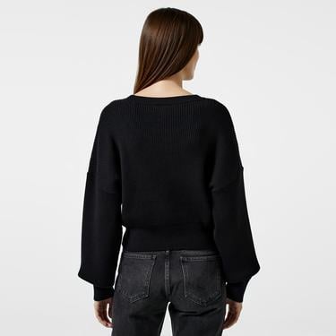  Nautica Kadın Siyah Regular Fit Triko