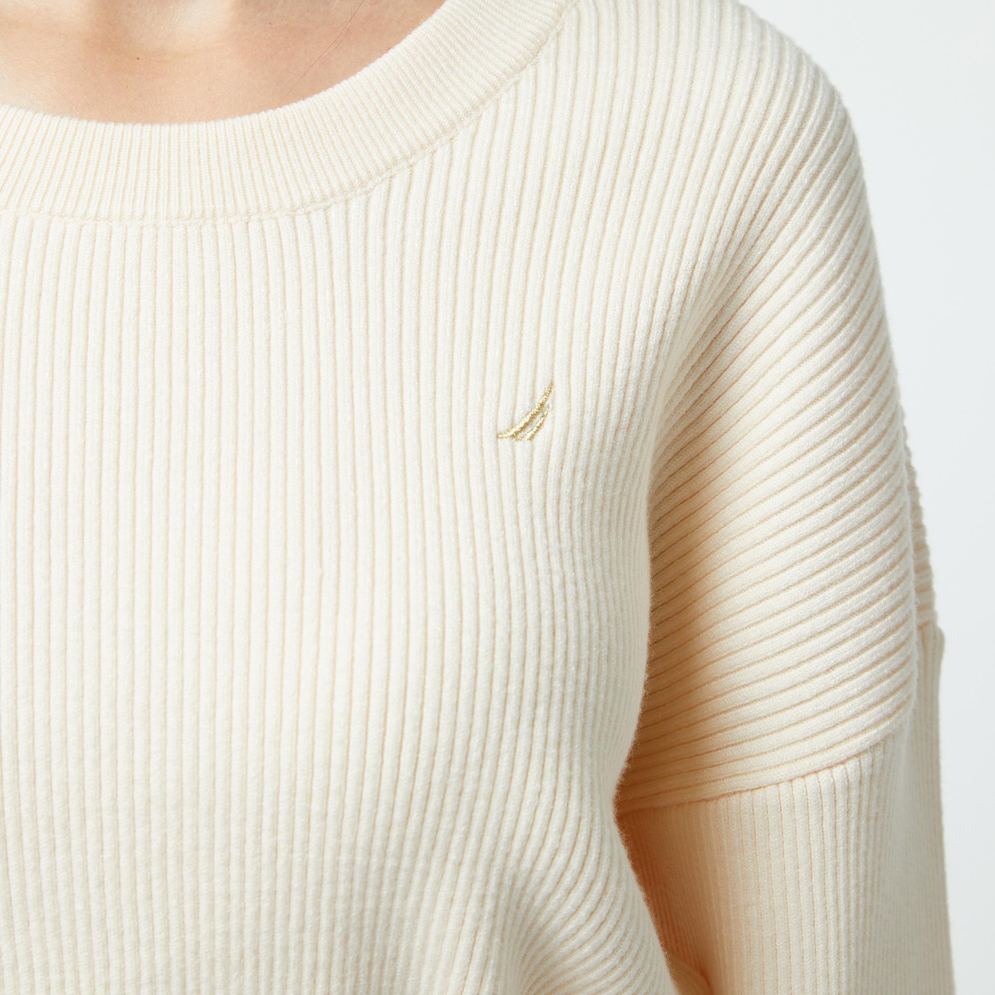 Nautica Kadın Beyaz Regular Fit Kazak