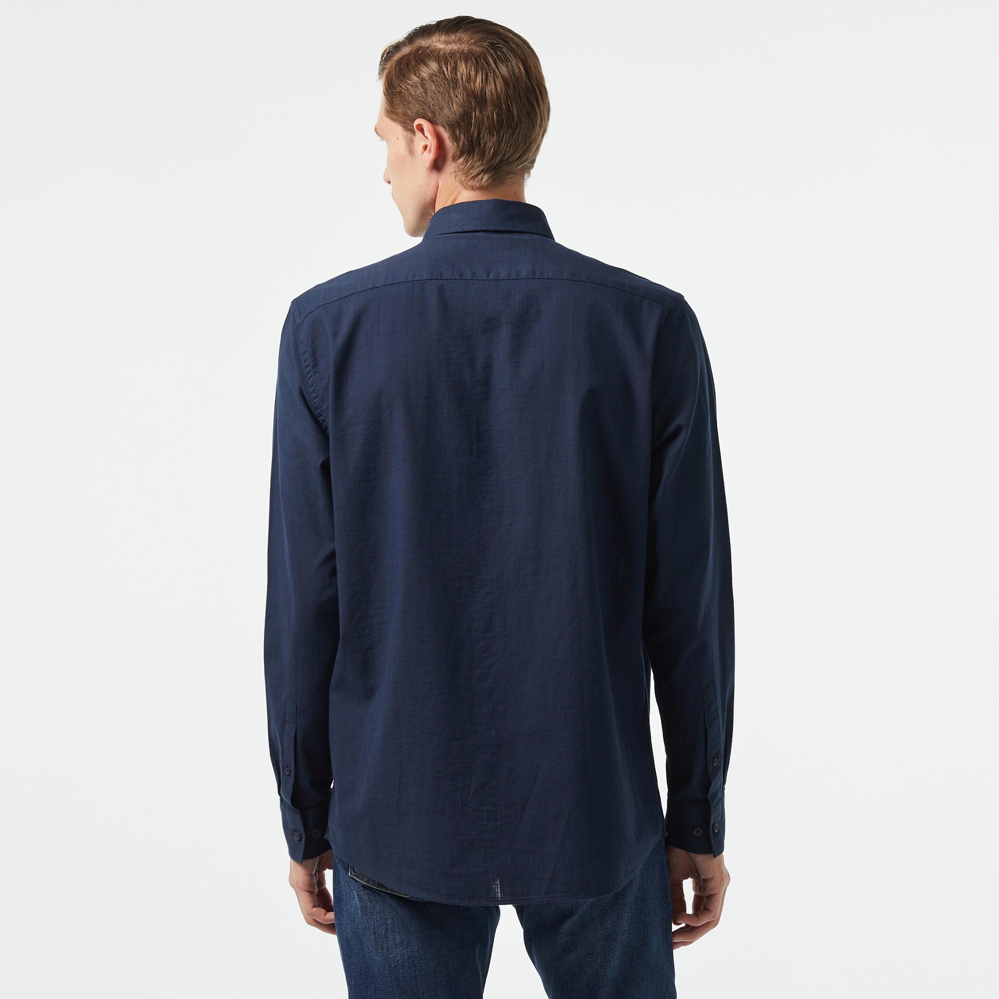 Nautica Erkek Lacivert Classic Fit Gömlek