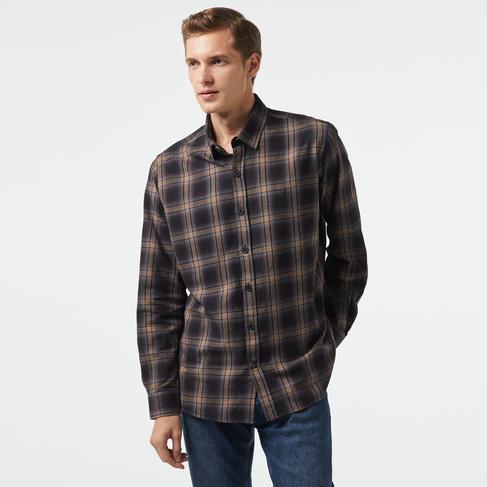  Nautica Erkek Kahverengi Classic Fit Gömlek