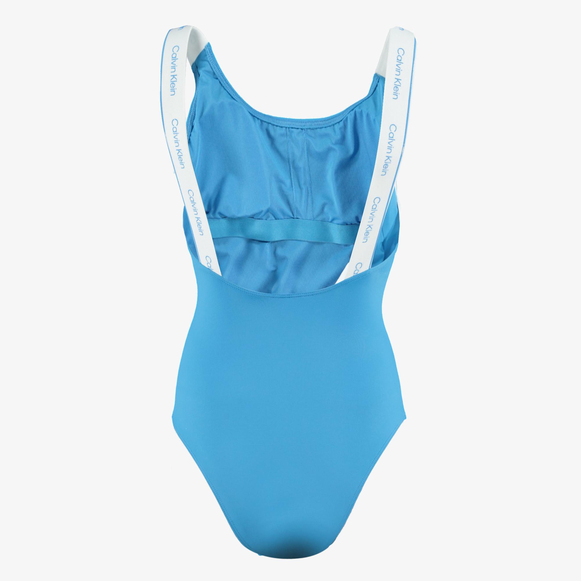 Calvin Klein Meta Legacy Kadın Mavi Mayo