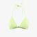 Tommy Hilfiger Triangle Fixed Foam Kadın Yeşil Bikini Üstü