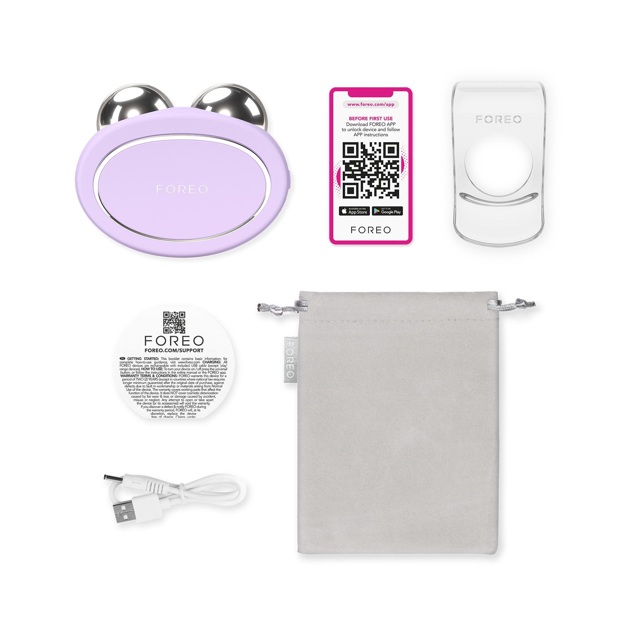 FOREO BEAR 2 Akıllı Microcurrent Yüz Sıkılaştırma Cihazı, Lavender