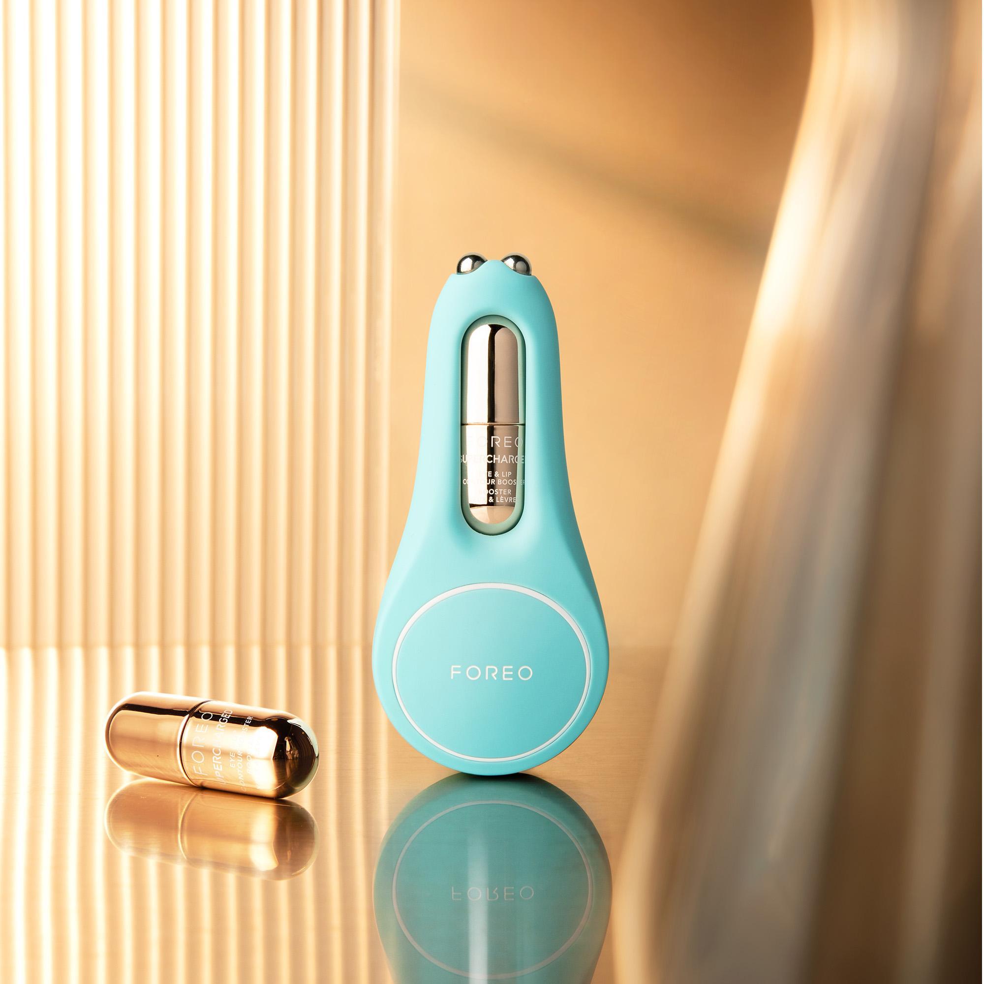 FOREO BEAR 2 Eyes&Lips Kontrollü Mikro Akım Yüz Sıkılaştırma Cihazı, Arctic Blue