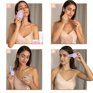  FOREO BEAR 2 Eyes&Lips Kontrollü Mikro Akım Yüz Sıkılaştırma Cihazı,Lavender
