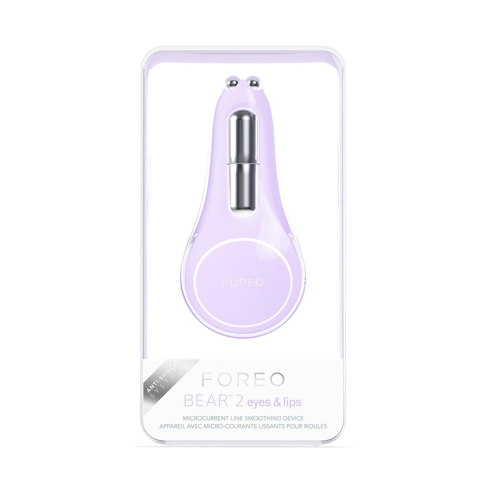FOREO BEAR 2 Eyes&Lips Kontrollü Mikro Akım Yüz Sıkılaştırma Cihazı,Lavender