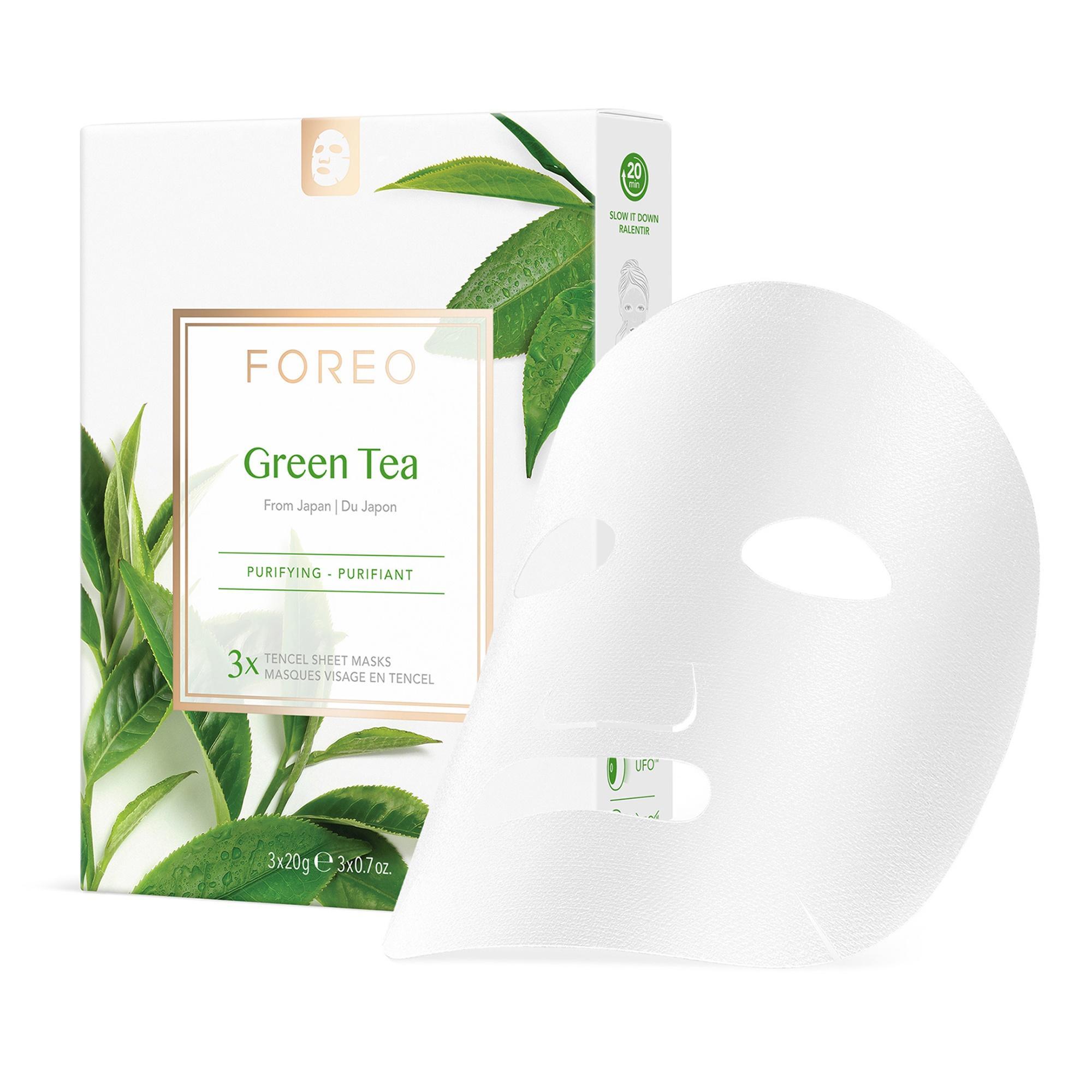 FOREO Farm To Face Green Tea Arındırıcı 3'lü Kağıt Maske