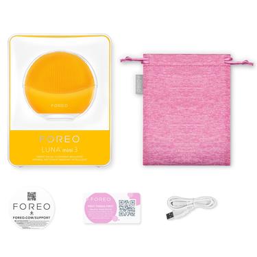  FOREO LUNA Mini 3 Yüz Temizleme ve Masaj Cihazı,Sunflower Yellow
