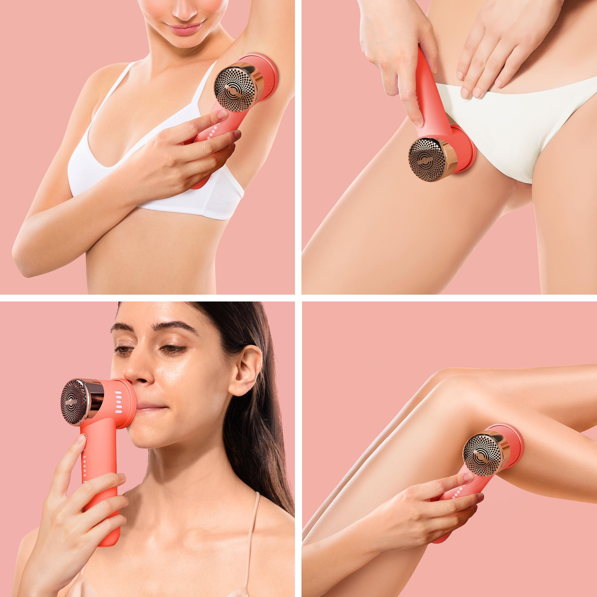 FOREO PEACH 2 Go - Cilt Soğutma Sistemli Kalıcı Tüy Azaltma IPL Cihazı, Peach