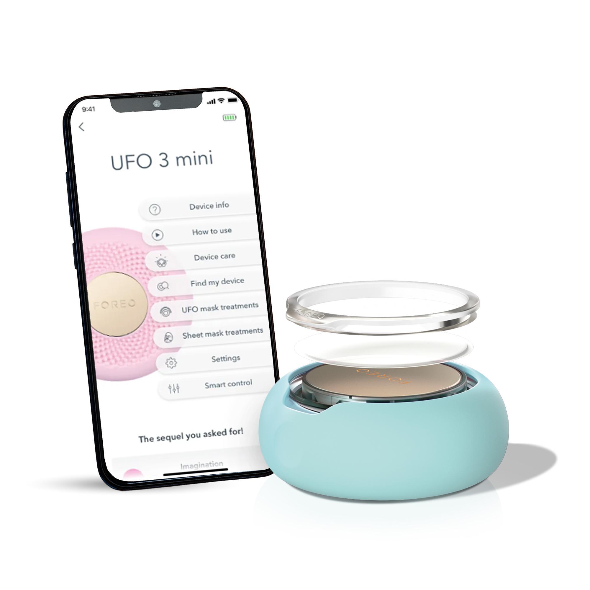 FOREO UFO 3 Mini Power Maske ve Işık Terapi Cihazı, Arctic Blue