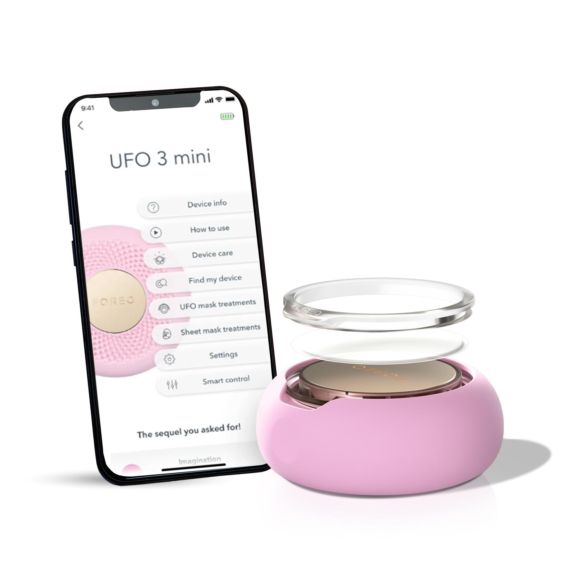 FOREO UFO 3 Mini Power Maske ve Işık Terapi Cihazı, Pearl Pink