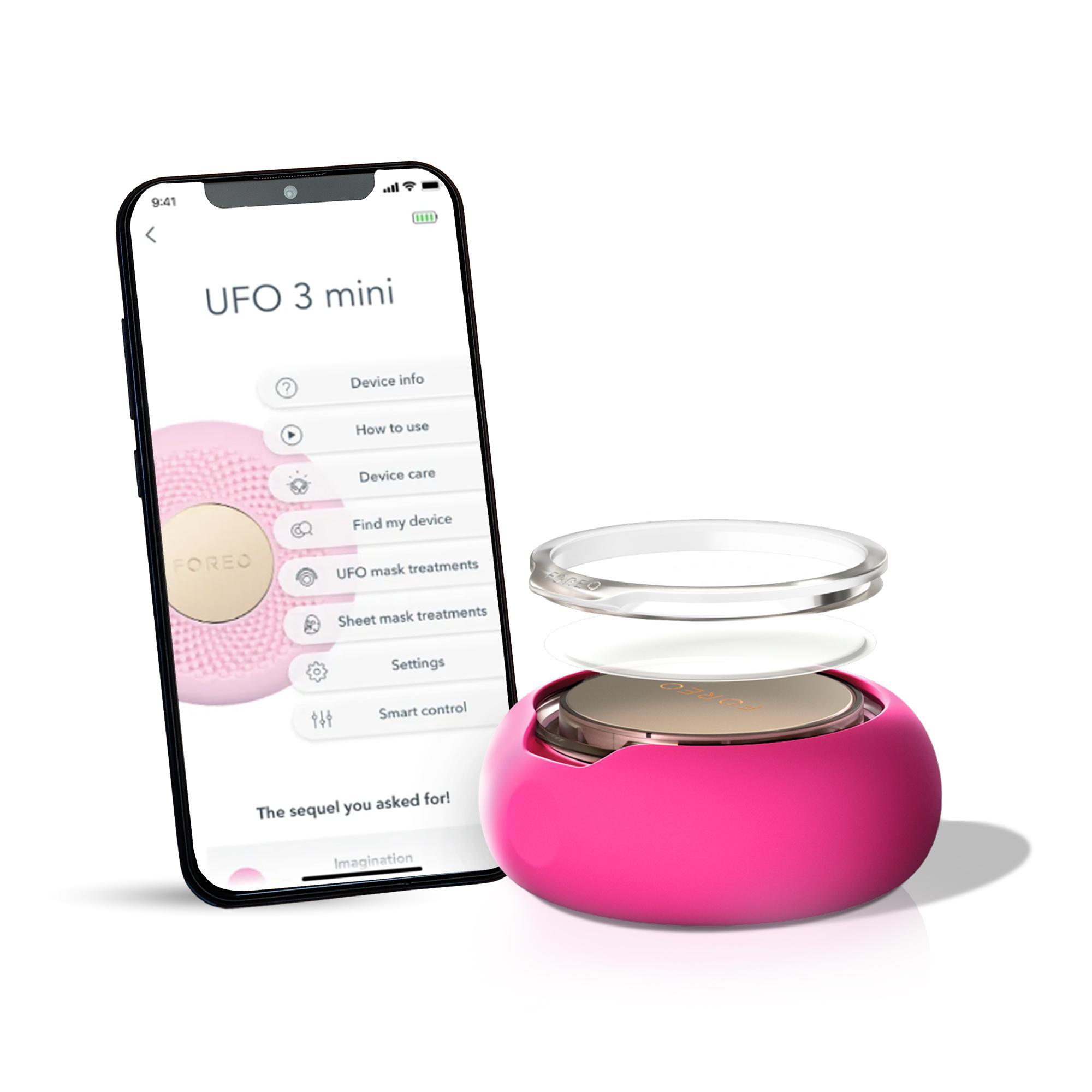 FOREO UFO 3 Mini Power Maske ve Işık Terapi Cihazı, Fuchsia