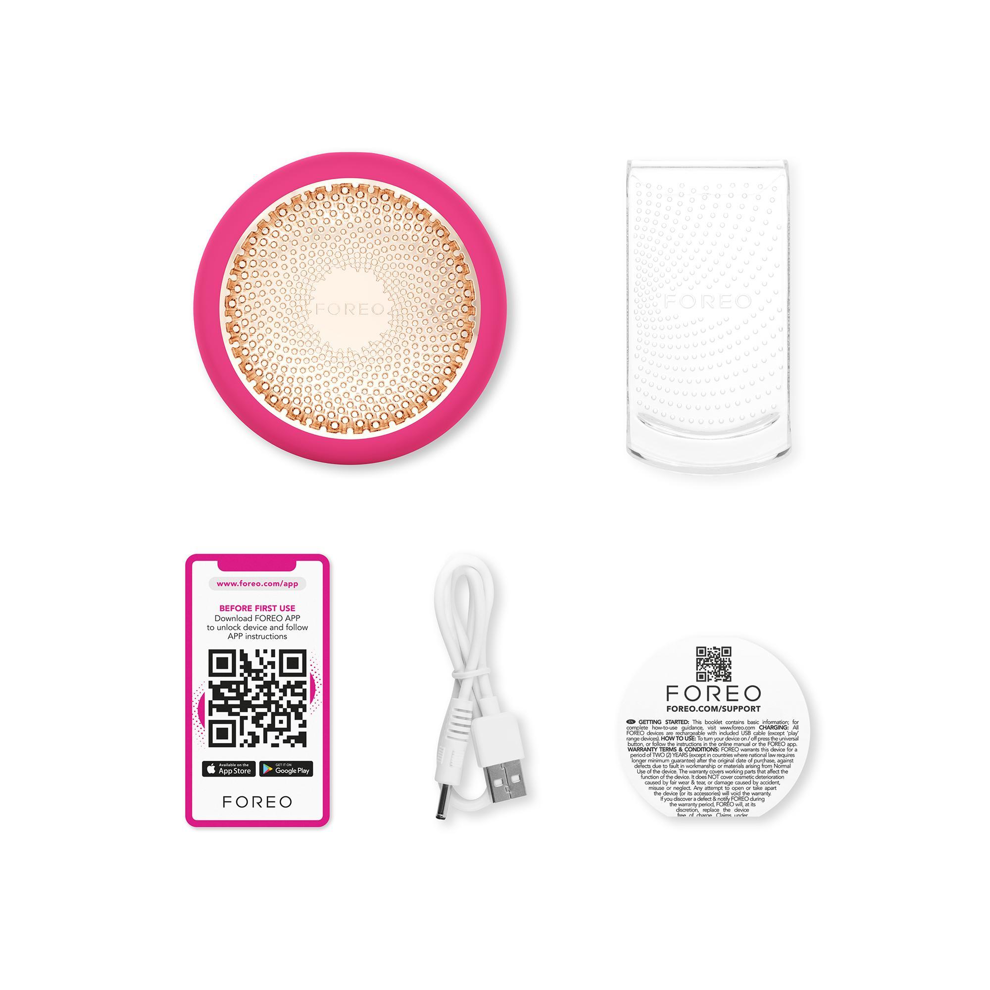 FOREO UFO 3 Power Maske ve Işık Terapi Cihazı,Fuchsia
