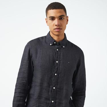  Tommy Hilfiger Erkek Siyah Gömlek