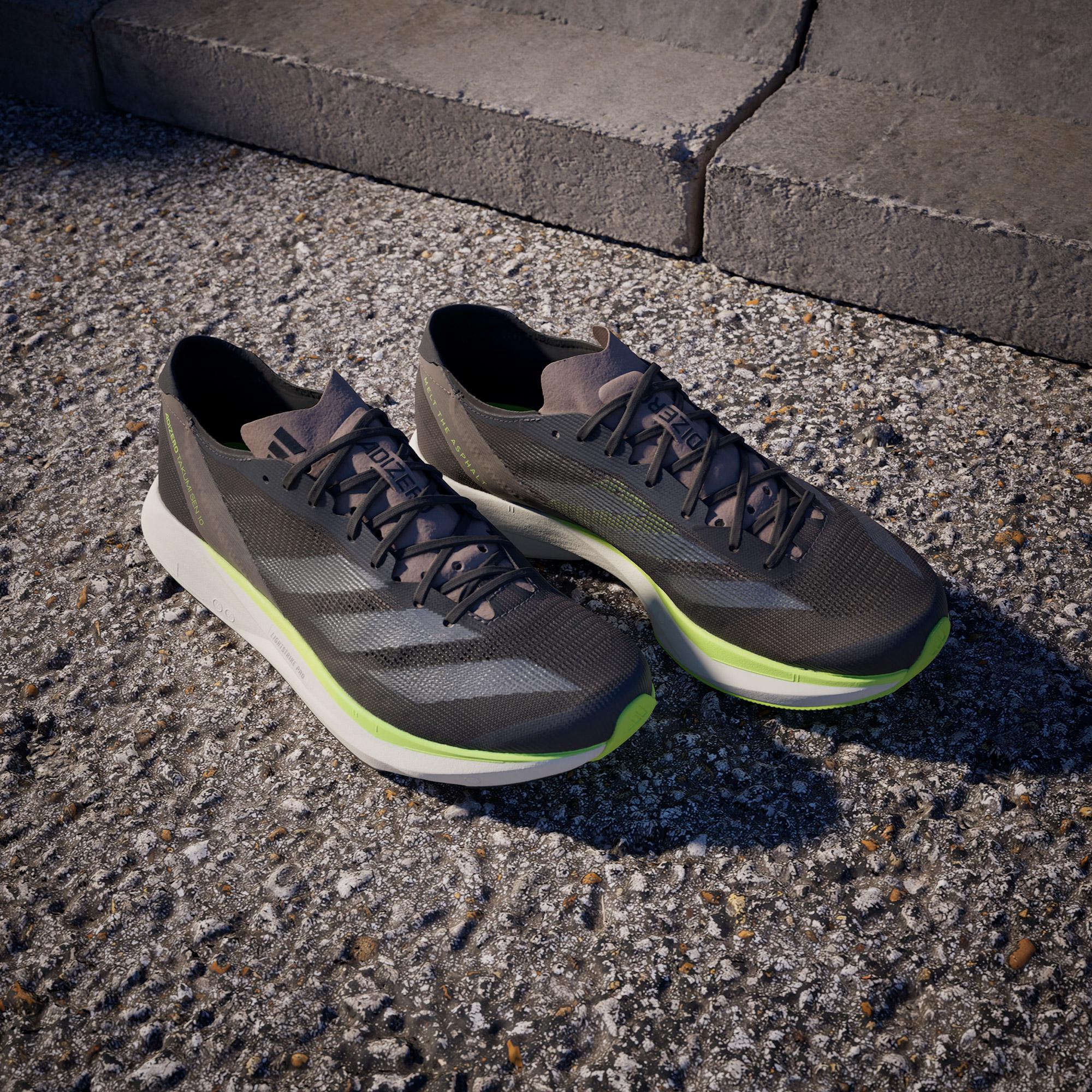 adidas Adizero Takumi 10 Erkek Siyah Koşu Ayakkabısı