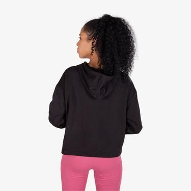  Puma Essentials Cropped Logo Kadın Siyah Günlük Sweatshirt