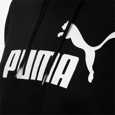  Puma Essentials Cropped Logo Kadın Siyah Günlük Sweatshirt