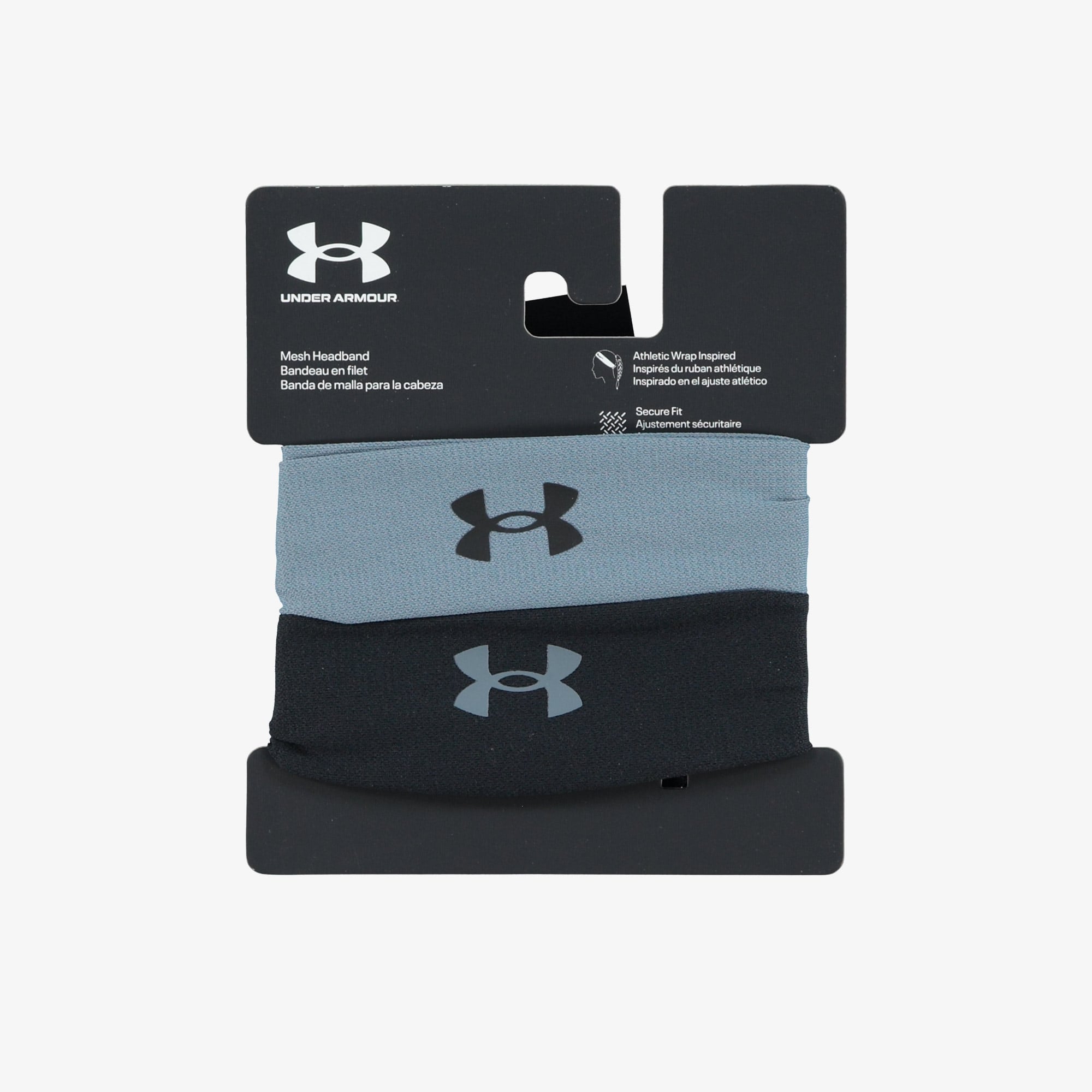  Under Armour Mesh Kadın Siyah/Gri 2'li Saç Bandı