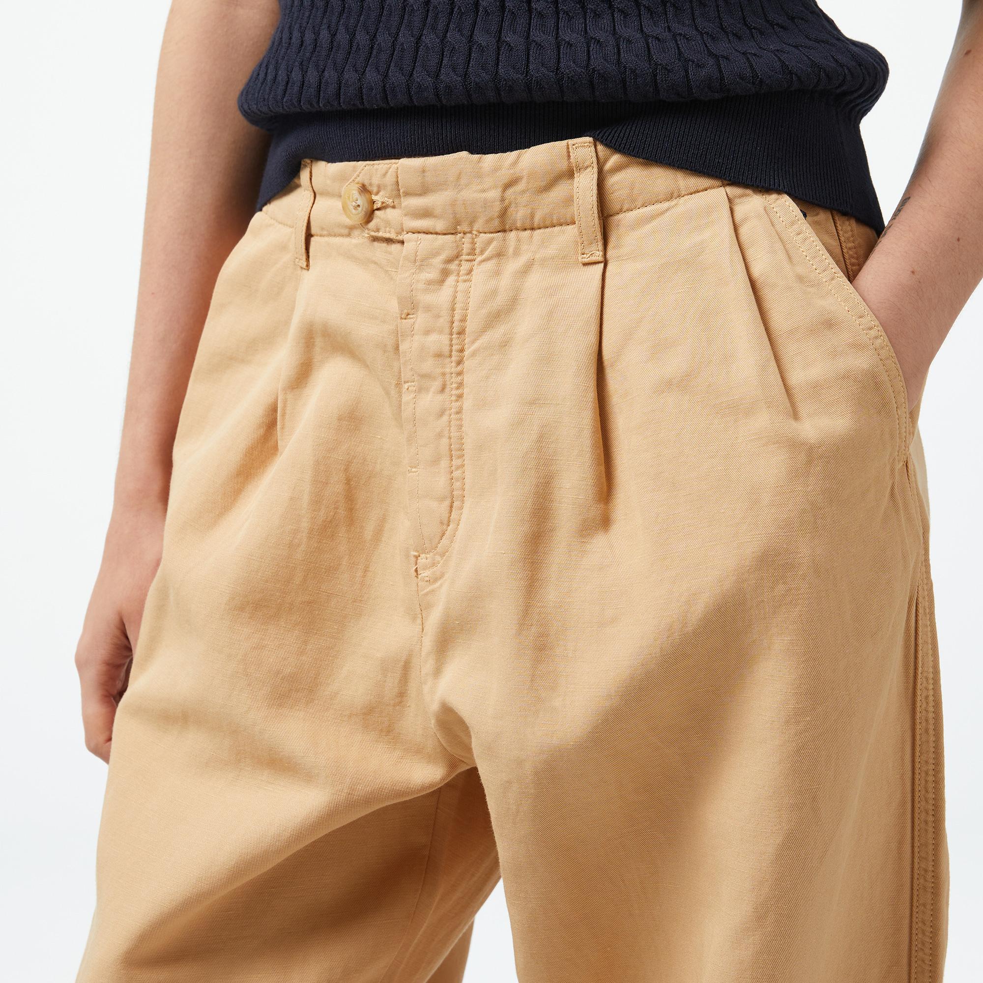 Tommy Hilfiger Relaxaight Kadın Bej Pantolon