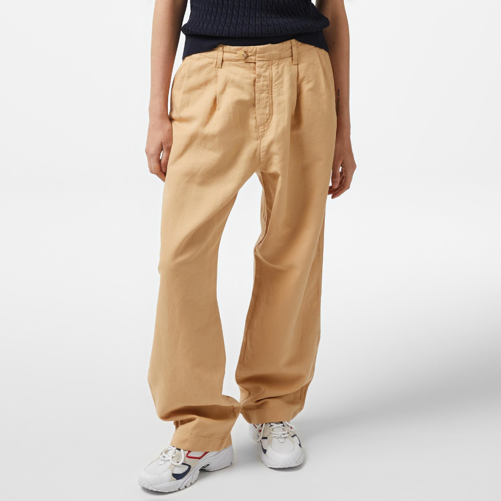 Tommy Hilfiger Relaxaight Kadın Bej Pantolon