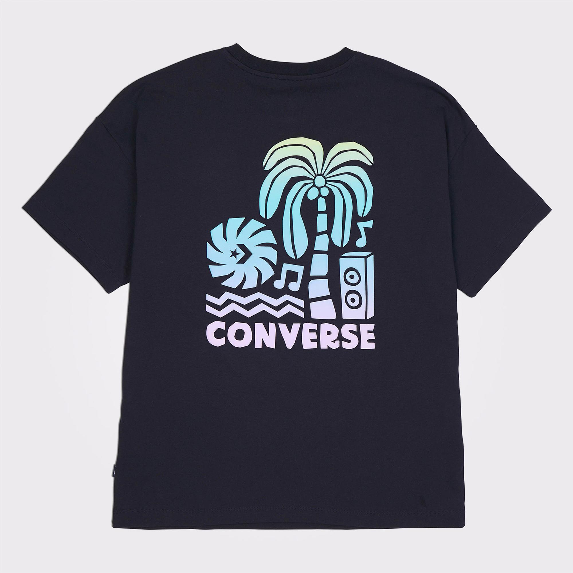 Converse Desert Festival Loose Fit Kadın Lacivert T-Shirt