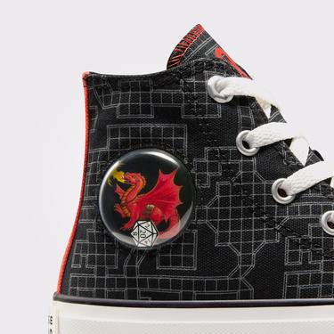  Converse x Dungeons & Dragons Chuck Taylor All Star Çocuk Siyah Sneaker