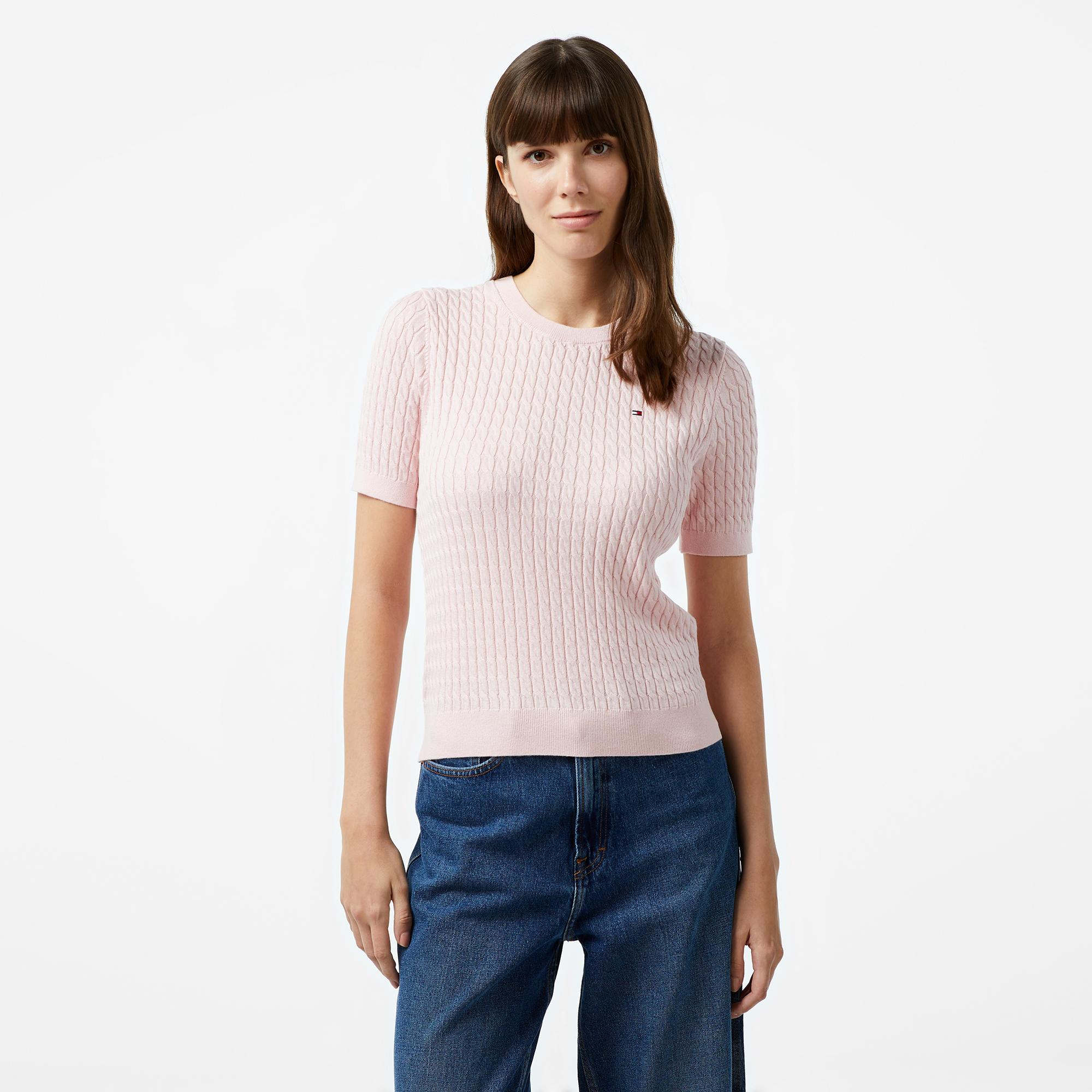 Tommy Hilfiger Kadın Pembe Kazak