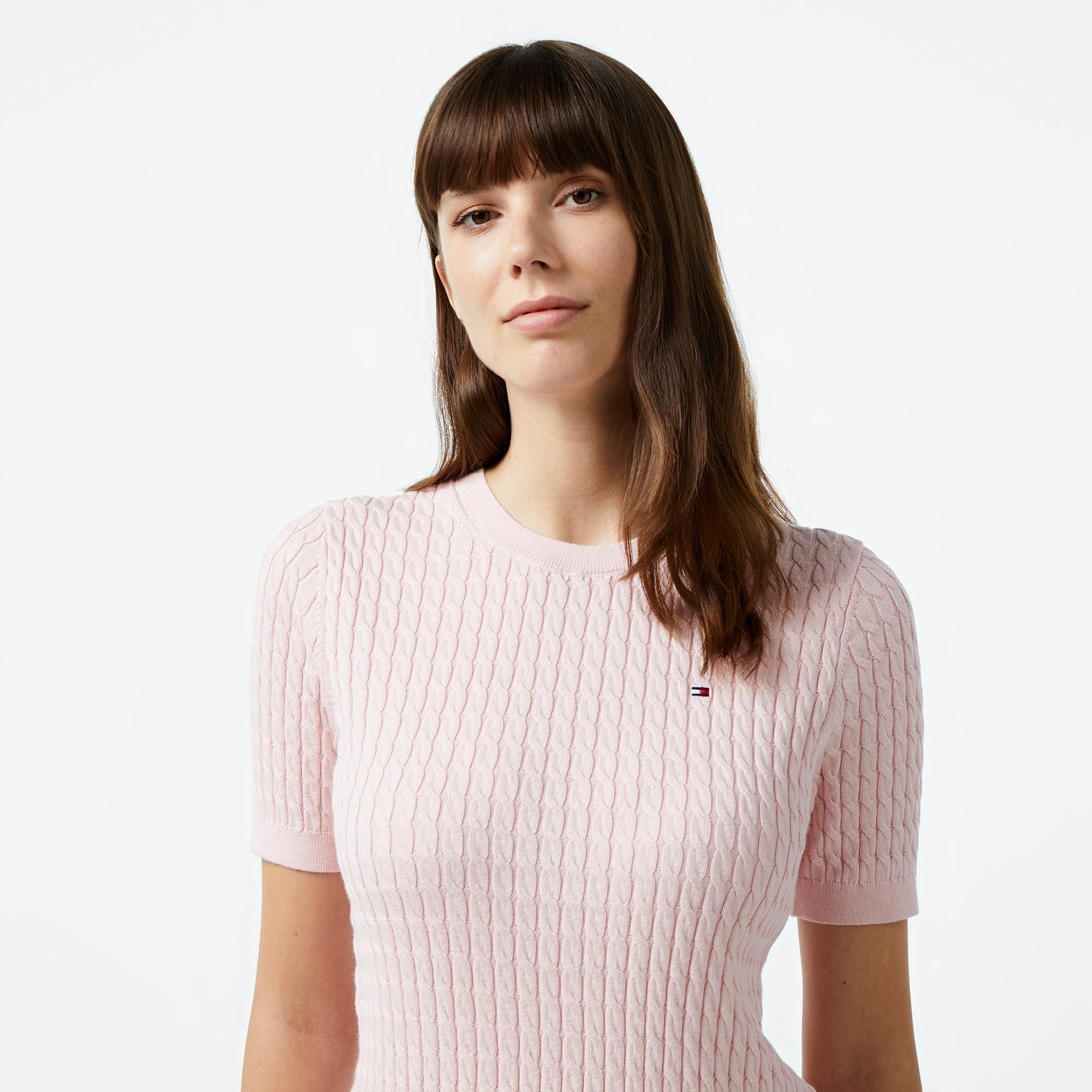 Tommy Hilfiger Kadın Pembe Kazak