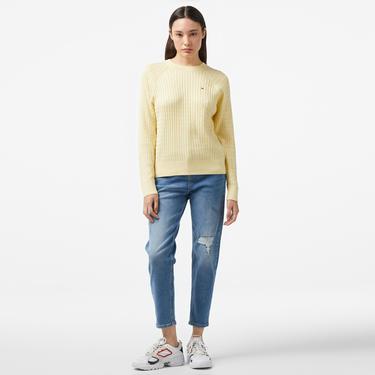  Tommy Hilfiger Kadın Sarı Kazak