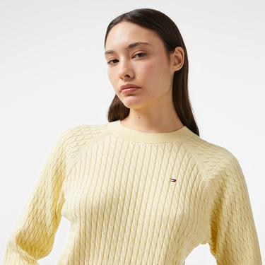  Tommy Hilfiger Kadın Sarı Kazak