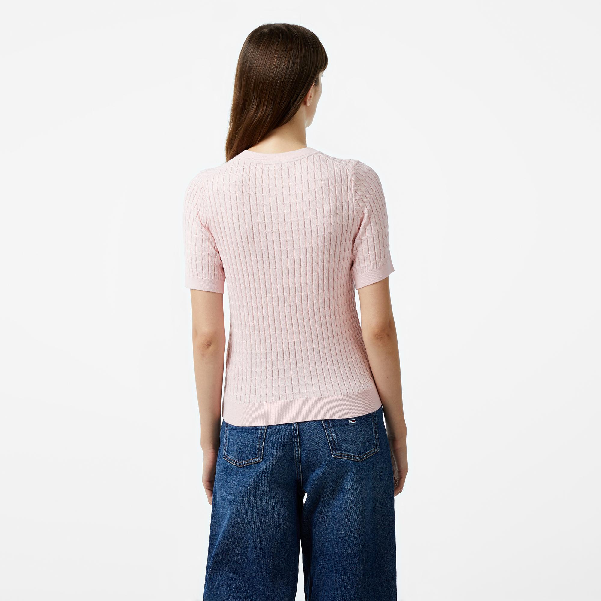 Tommy Hilfiger Kadın Pembe Kazak