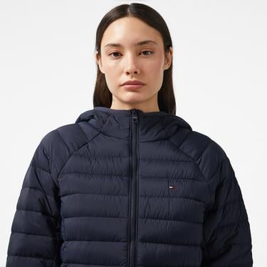 Tommy Hilfiger Sporty Down Kadın Mavi Ceket