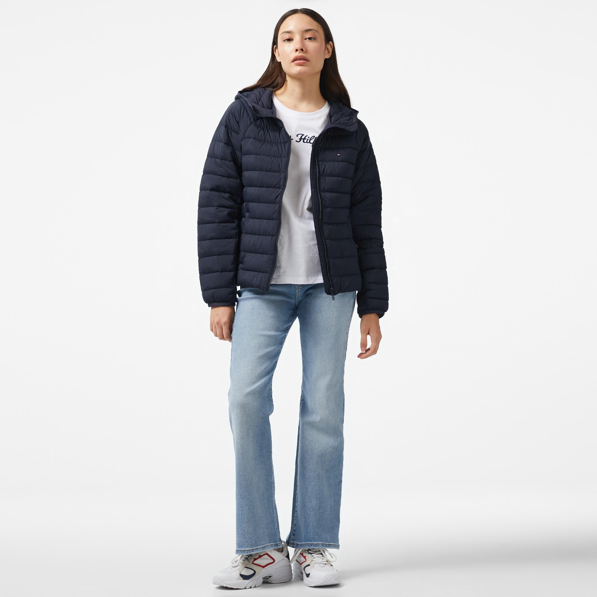 Tommy Hilfiger Sporty Down Kadın Mavi Ceket