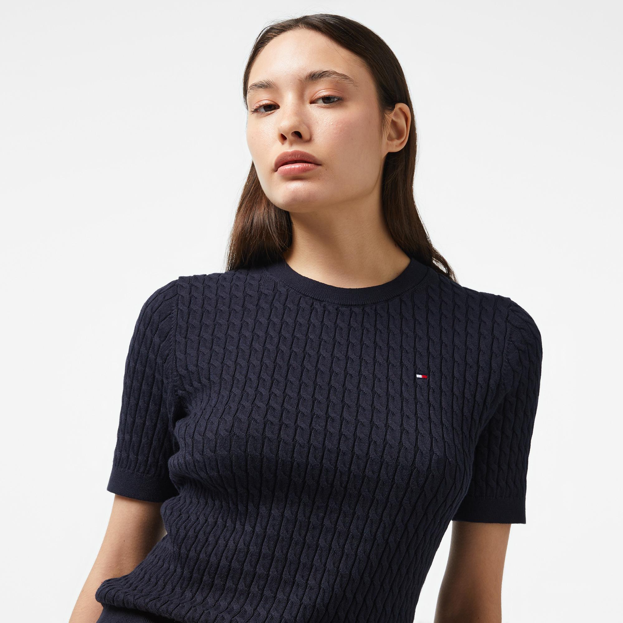 Tommy Hilfiger Kadın Mavi Kazak