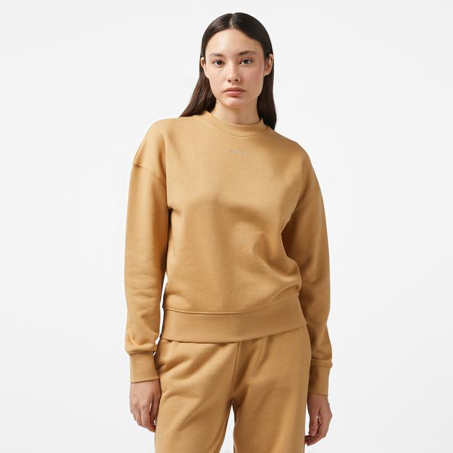  Calvin Klein Nano Logo Relaxed Kadın Kahverengi Sweatshirt