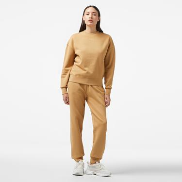  Calvin Klein Nano Logo Relaxed Kadın Kahverengi Sweatshirt